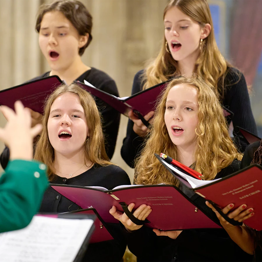 Choir performing at a corporate event